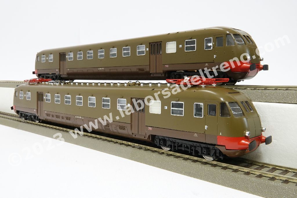 ZANATTA H0 - Rame FS ALe 582 + Le 562 - Livrée MDVE - Laiton - Édition Limitée