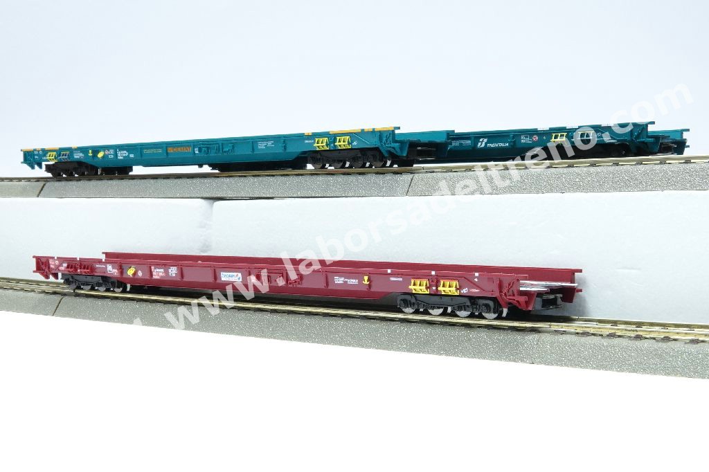 Roco - PI76914 Set tre carri ultrabassi per treni RoLa FS e OBB, due in ...