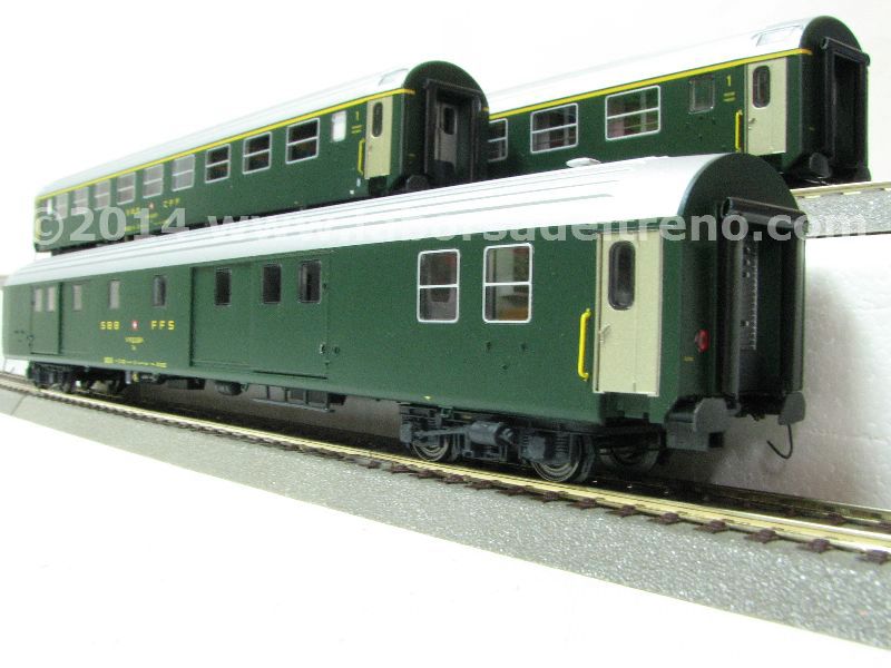 Wagon-lit TEN Fs (Ferrovie Dello Stato) échelle Z - Märklin Toit Argenté