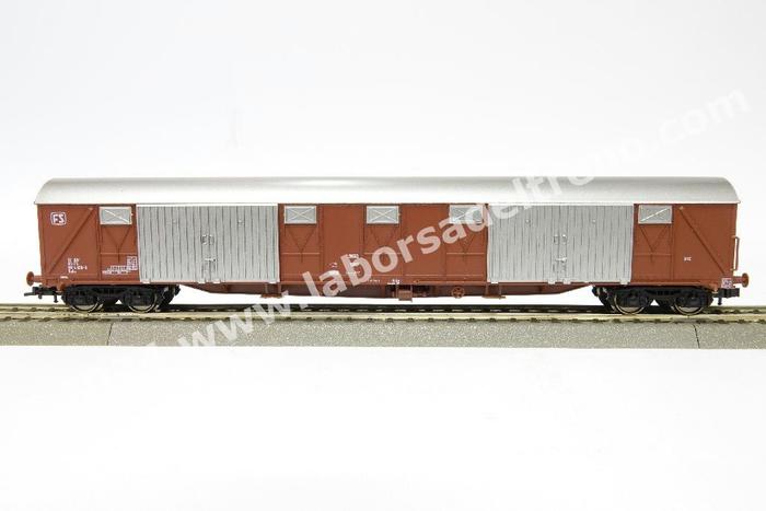 Carro Merci OS.KAR 4128 Gabs FS – Epoca V, Scala HO 1:87, Marrone