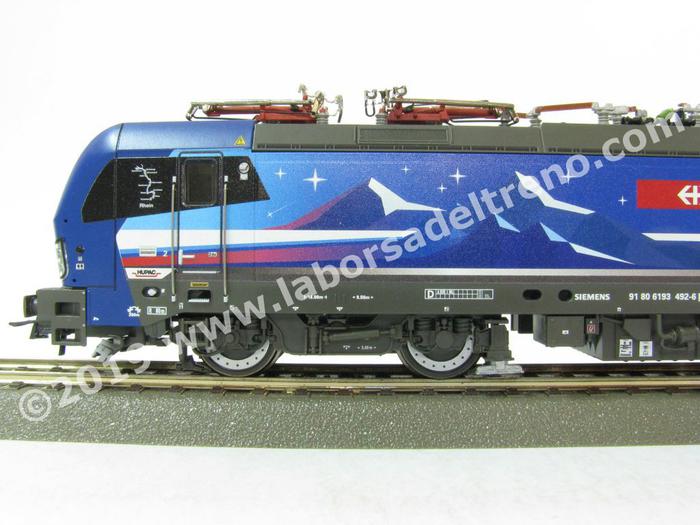 Roco Locomotiva Elettrica Sbb Hupac Br 193 492 Rhein Livrea Sbb Cargo International Night Con Musi Blu Epoca Vi