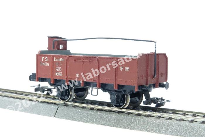 Trix - 20/84 Carro A Due Assi A Sponde Medie Delle DB Con Garitta Del Frenatore Epoca Iii Trix Express