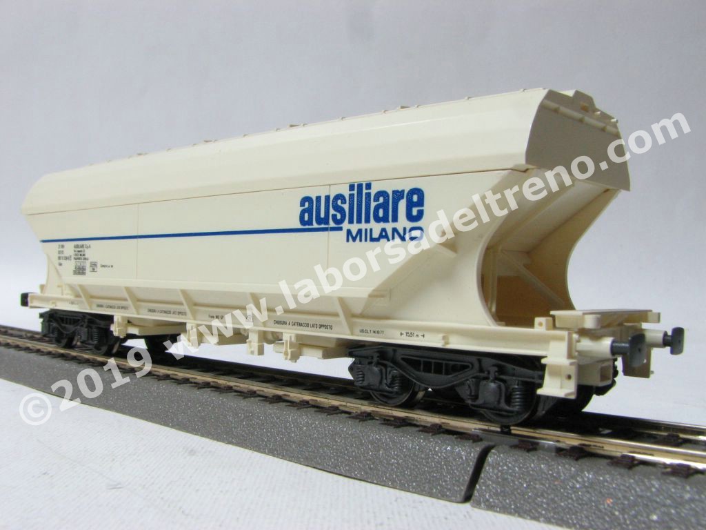 Wagon Bâché Double Las Ausiliare, FS, Ep IV - RIVAROSSI HR6569 - HO 1/87 - Neuf