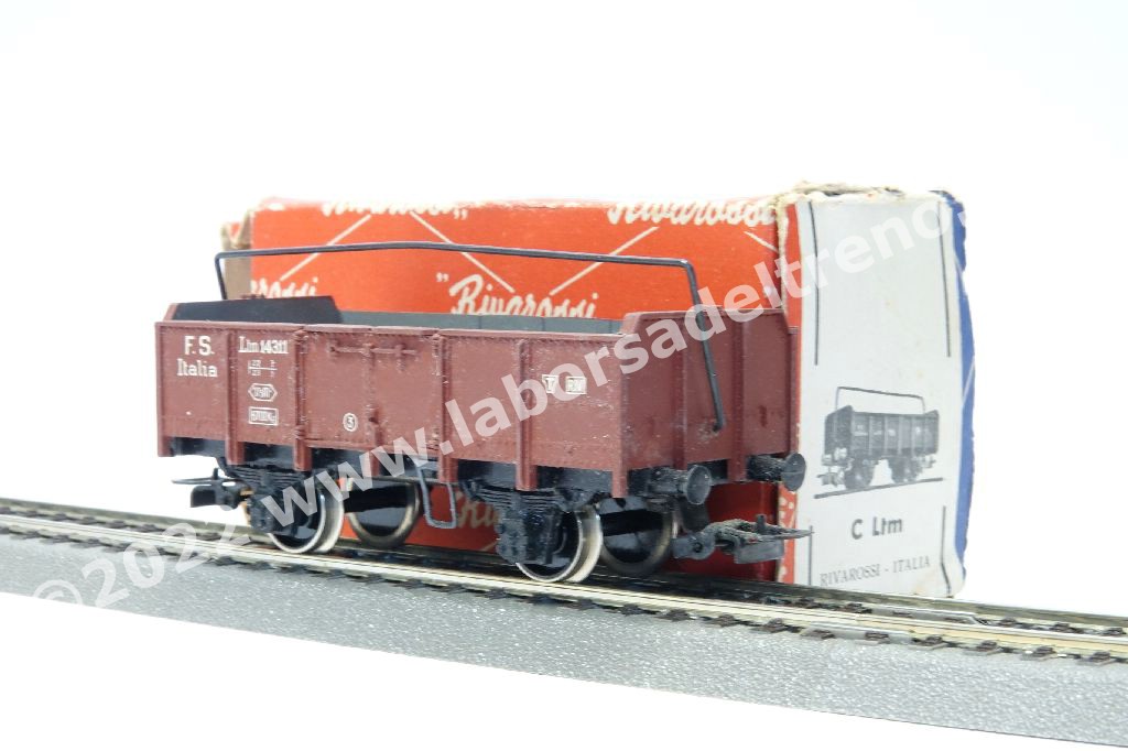 Rivarossi - HR6509 Carro Chiuso FS Italia Tipo Gs Con Pareti A Doghe Luci Di Coda Ep Iii