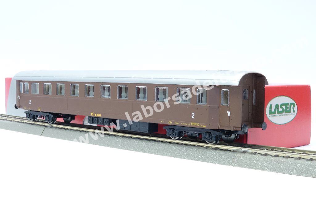 Acme 50653 - Carrozza Centoporte di 1 cl. livrea grigi/ardesia FS