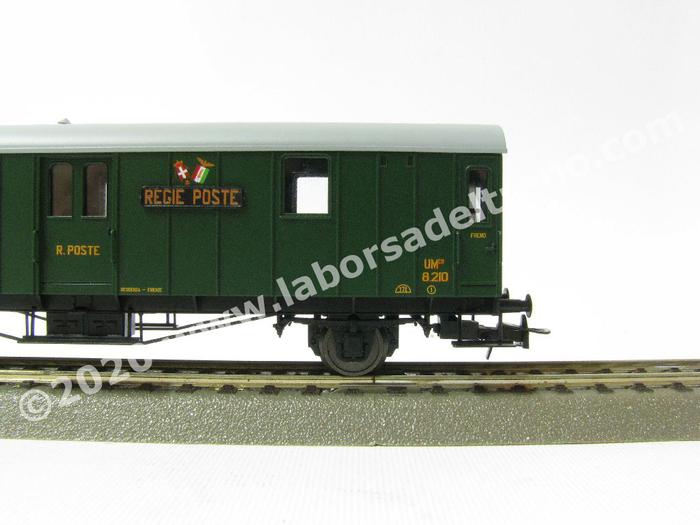 Set Locomotiva A Vapore Rivarossi GR 831 FS Postale Con Messaggeri E Garitta L 59, Scala HO 1:87
