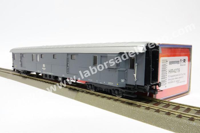 Fourgon Rivarossi HR4318-2 – Type 1949 Livrée Gris/ardoise époque IV, HO