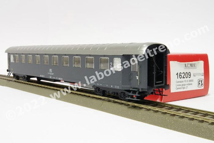 1円～ A.C.M.E. HOゲージ Carrozza di 1 classe Tipo Z - Livrea XMPR Epoca V / FS Tipo Z - Type Z Italian Railways coach アクメ