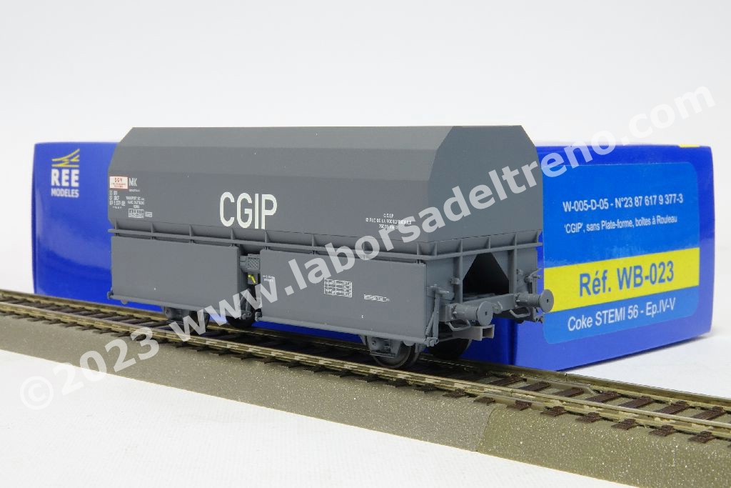 WAGON BACHE A 3 ESSIEUX LAILS SNCF, PETIT LOGO TRANSFESA, HO, EpIV