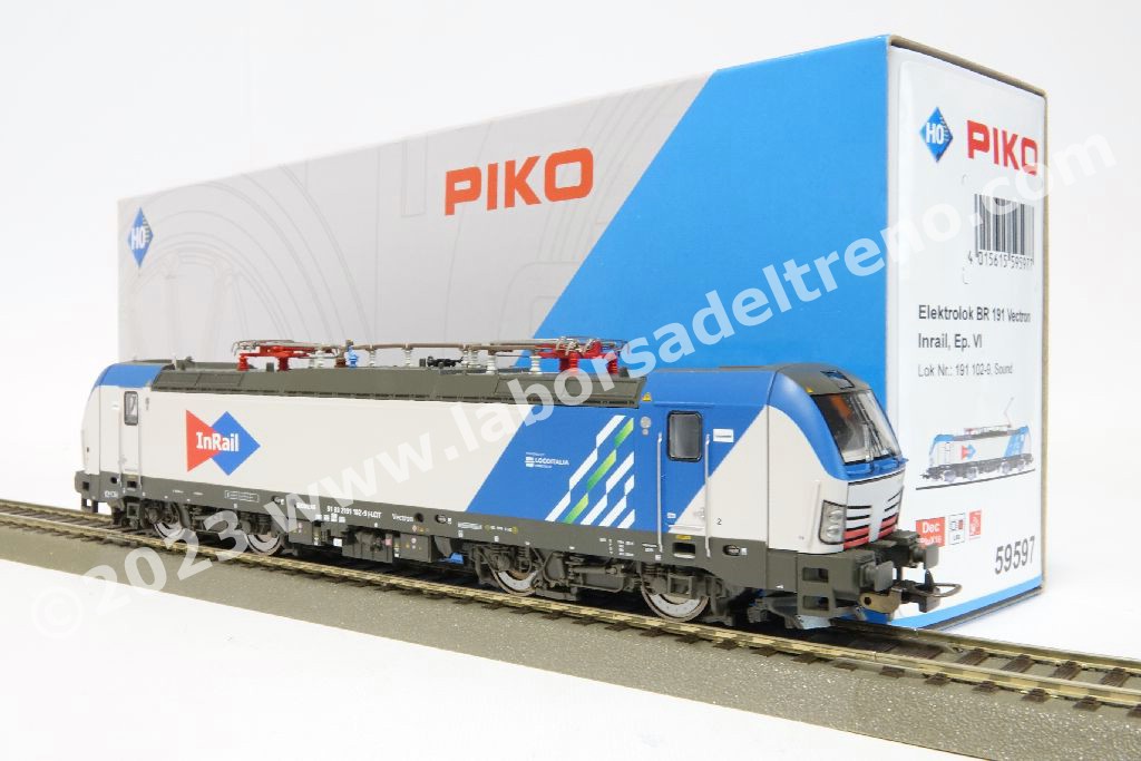 PIKO 59598 Locomotive électrique Vectron BR 191 001-3 INRAIL époque VI HO Analogique