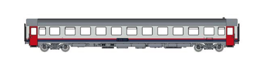 Treno Modellistico Arnold Rapido SNCB - Set 3 Unità T2 + DDm + Bc I6, Scala N 1:160, Livrea Blu/rossa