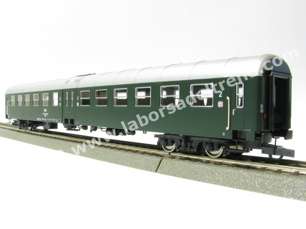 Carrozza Passeggeri Roco 44533 HO (W&uuml;rttemberg, Verde) - Usata, Analogica, DC