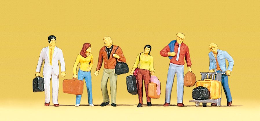 Accessoires Miniatures Preiser 17005 - Bagages Assortis échelle HO - Pour Dioramas Et Maquettes