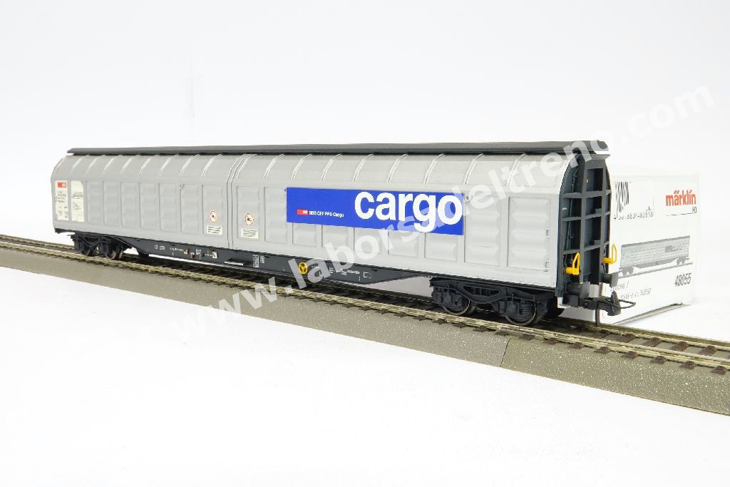 Rivarossi HR6650 SBB, Set Di 2 Carri A Pareti Scorrevoli A 4 Assi Tipo Habils Livrea Con Pezzature Epv Rivarossi HR6650 SBB, Set Di 2 Carri A Pareti Scorrevoli A 4 Assi Tipo Habils Livrea Con Pezzature Epv