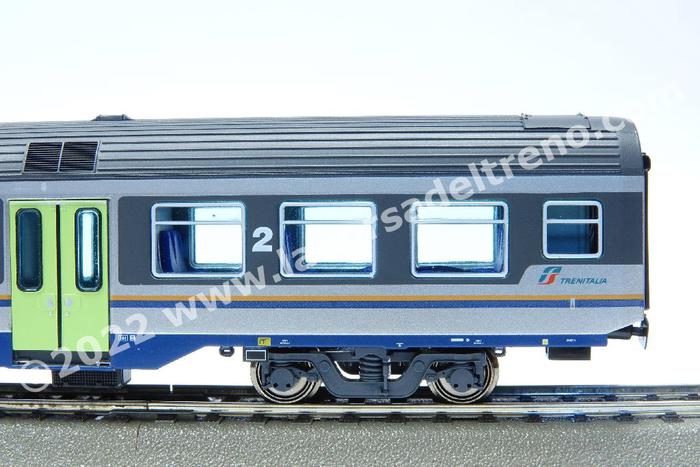 ViTrains 3285 Carrozza FS MDVC II Classe Livrea DTR Trenitalia Con Illuminazione