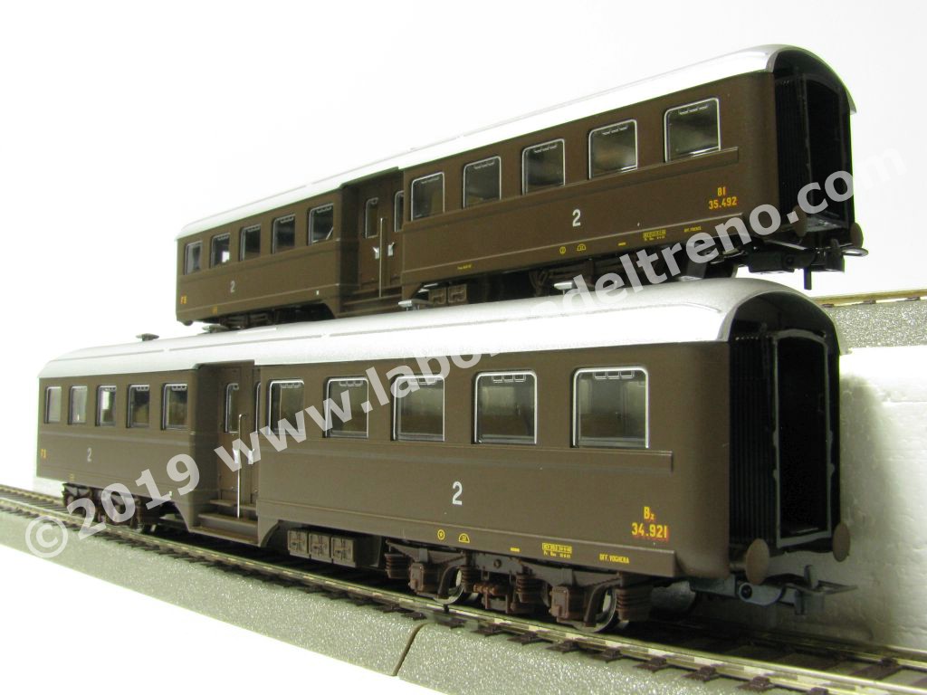 FS Passagierwagen „Corbellini" 1947, 2 Stüc Produktbild-Vorschau 8