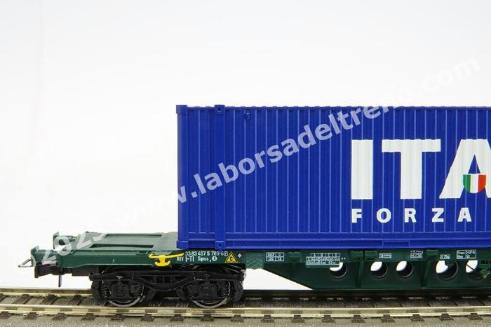 Wagon porte conteneurs Sgnss Nizzi, FS CEMAT, Ep V - VI - RIVAROSSI