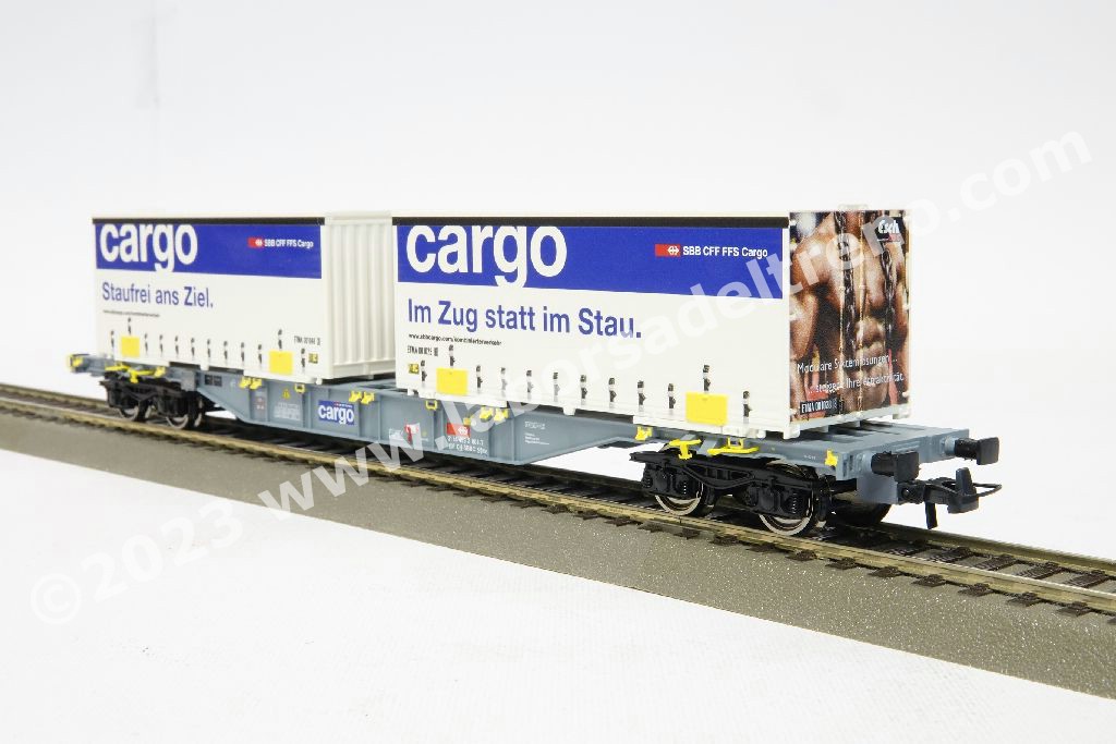 Toyland Camion Container A Frizione 34 Cm - Scala 1:50, Con 2 Container Apribili, Luci E Suoni