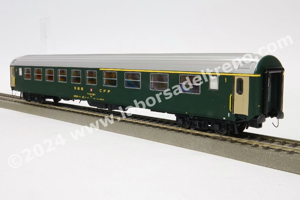 Rivarossi - 2573 carrozza letti FS, TEN con logo a televisore, tetto