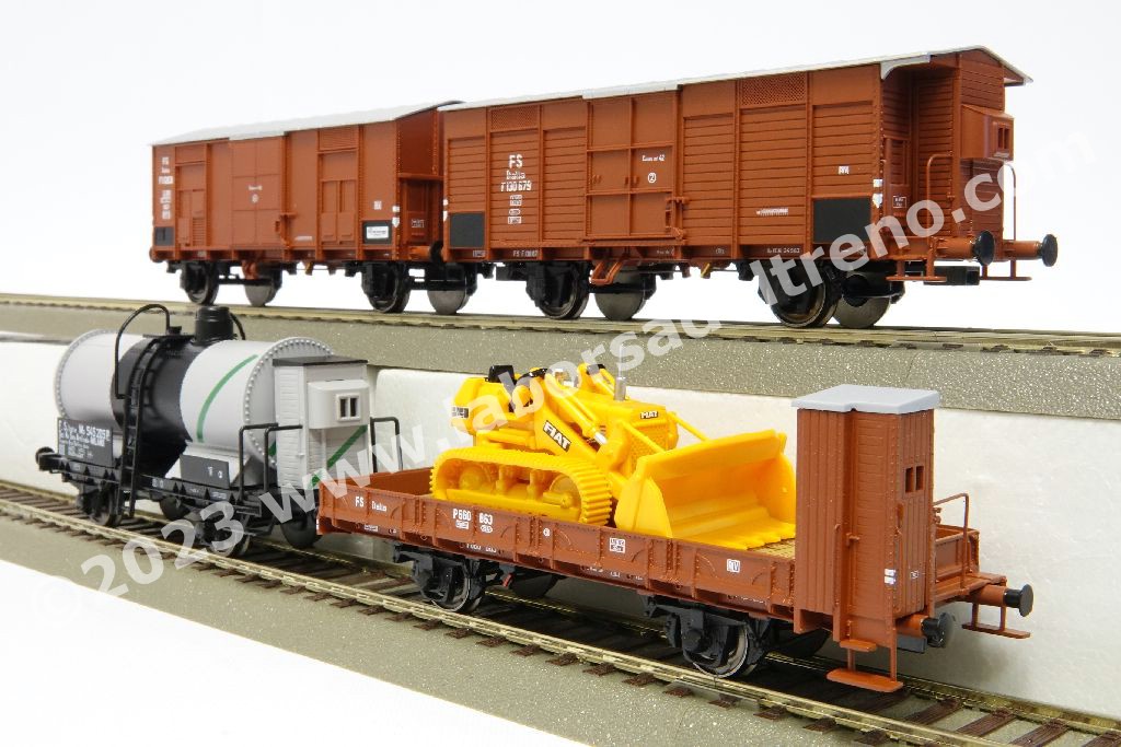 SET treno raccoglitore/manovra GR 831 FS POSTALE messaggeri e tipo L 59